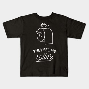 THEY SEE ME ROLLIN Kids T-Shirt